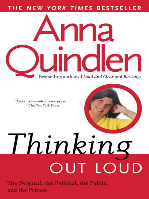 Title details for Thinking Out Loud by Anna Quindlen - Wait list